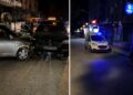 Two Cars Collide Near Starling market In Lefke